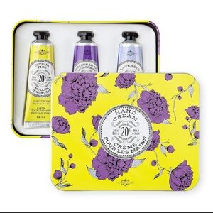 New La Chatelaine Hand Cream Trio Gift Tin Chartreuse giftset